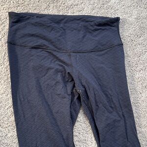 Lululemon Black and Blue High-Waisted Leggings